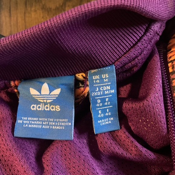 EUC Adidas Originals Colorful Jacket.  Size medium - Picture 3 of 3